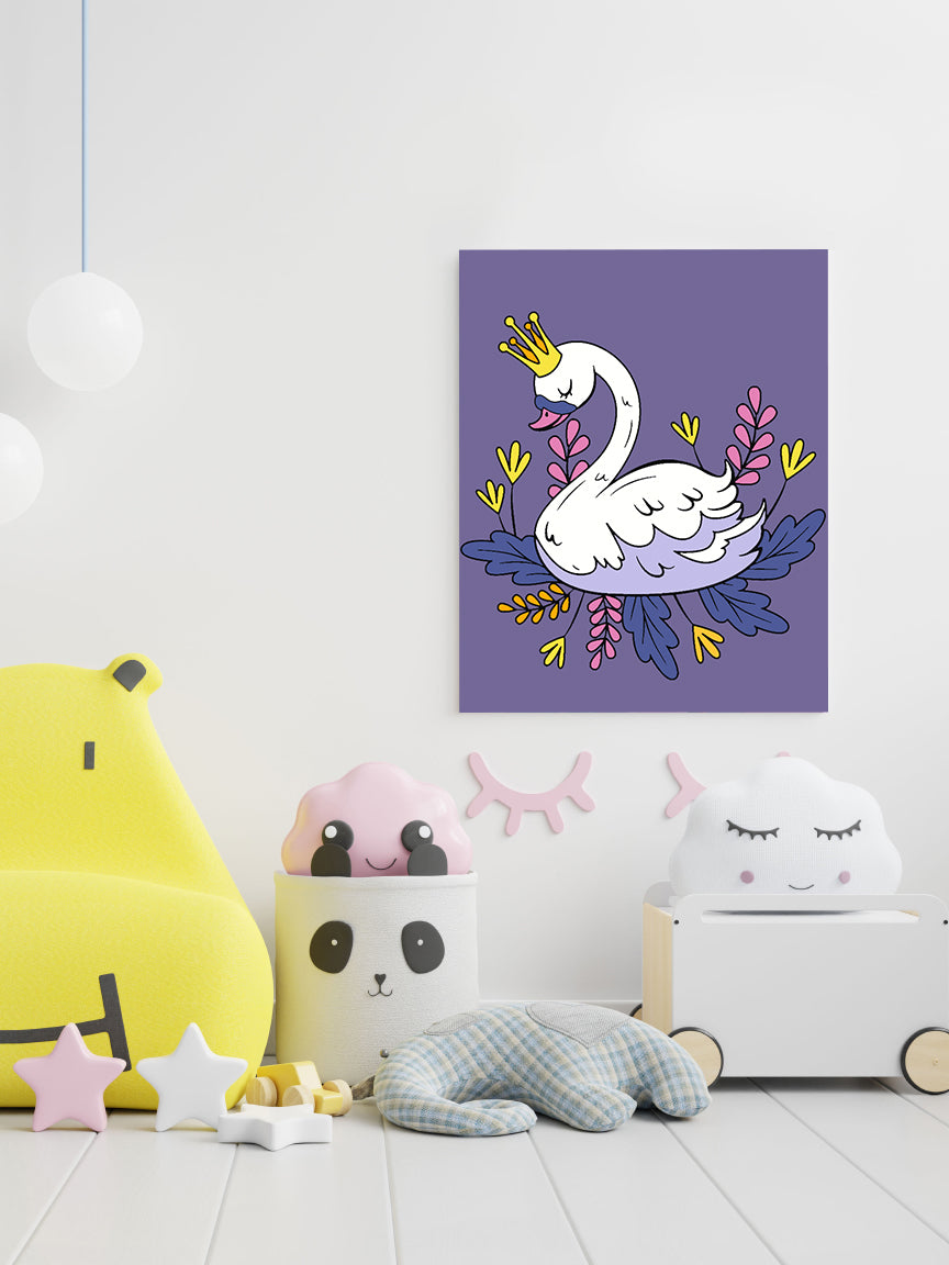 Pictura pe numere - Lebădă pentru Copii 4533