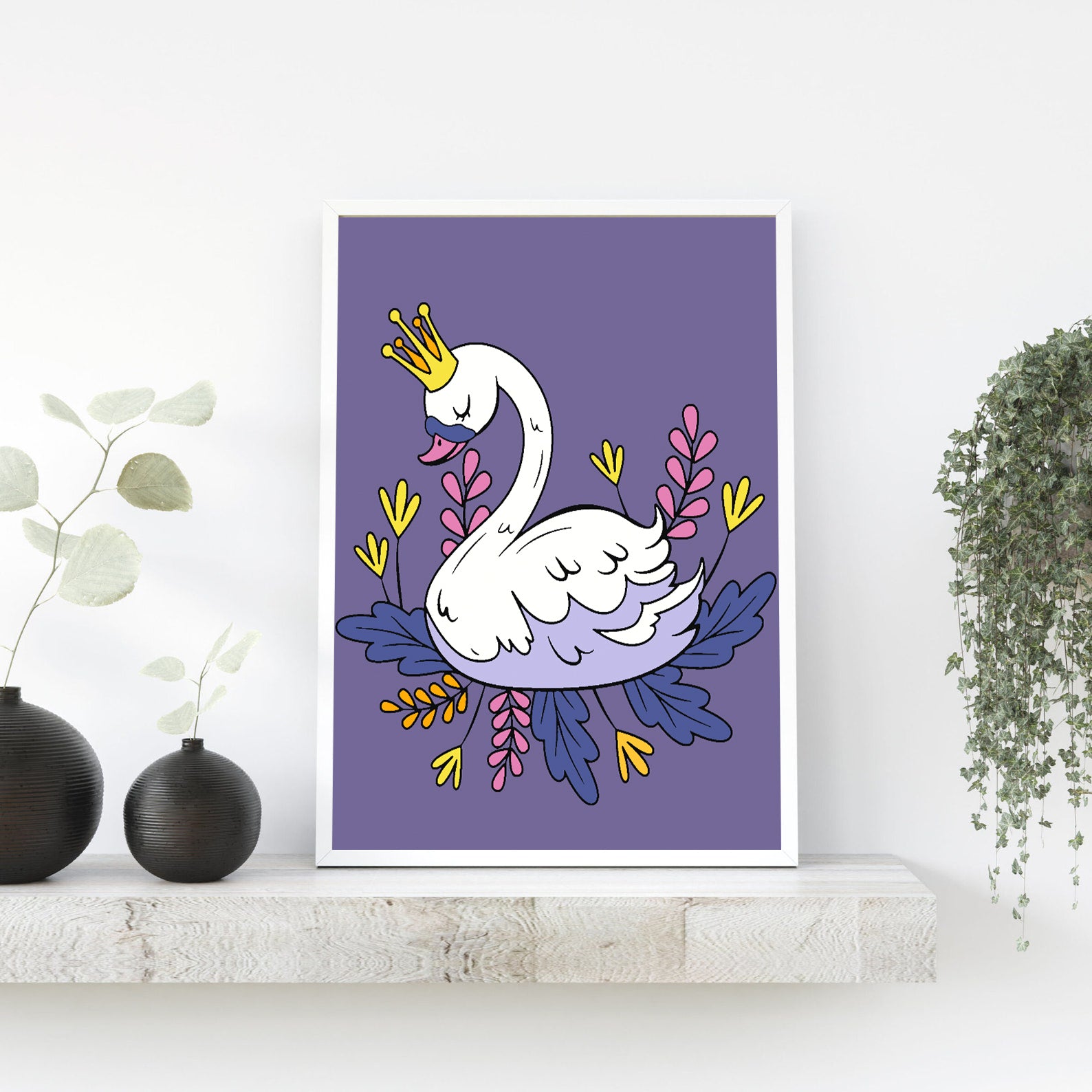 Pictura pe numere - Lebădă pentru Copii 4533