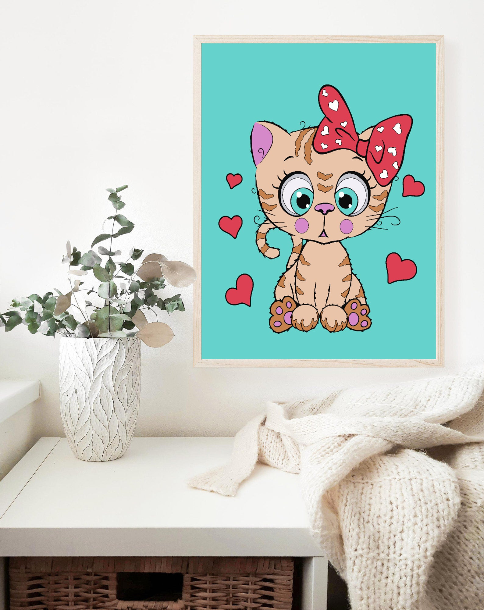 Pictura pe numere - Pisicuță pentru Copii 4534