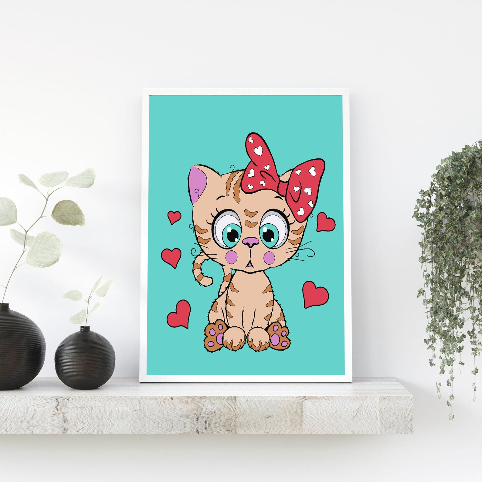 Pictura pe numere - Pisicuță pentru Copii 4534