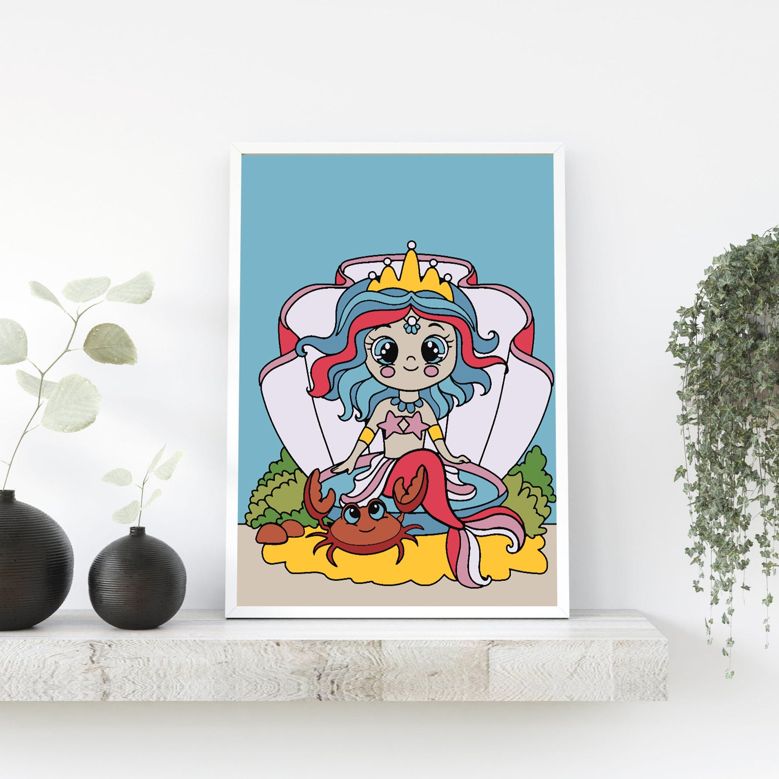 Peinture par numéros - Sirène pour enfants 4535