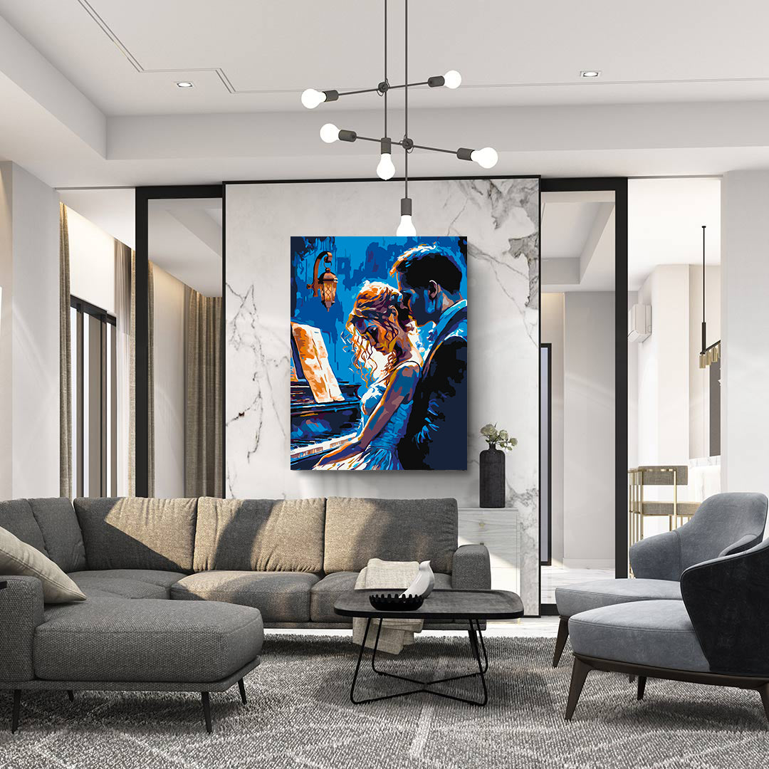 Peinture par numéros - Les amoureux 4539