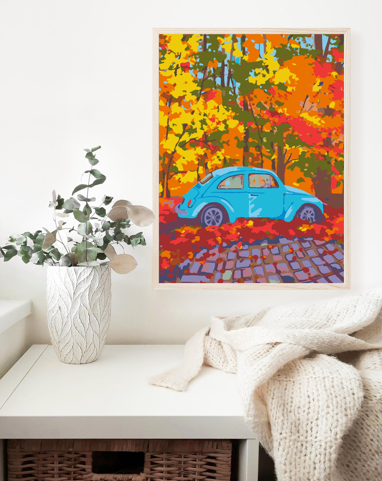 Peinture par numéros - Voiture Bleue 4540