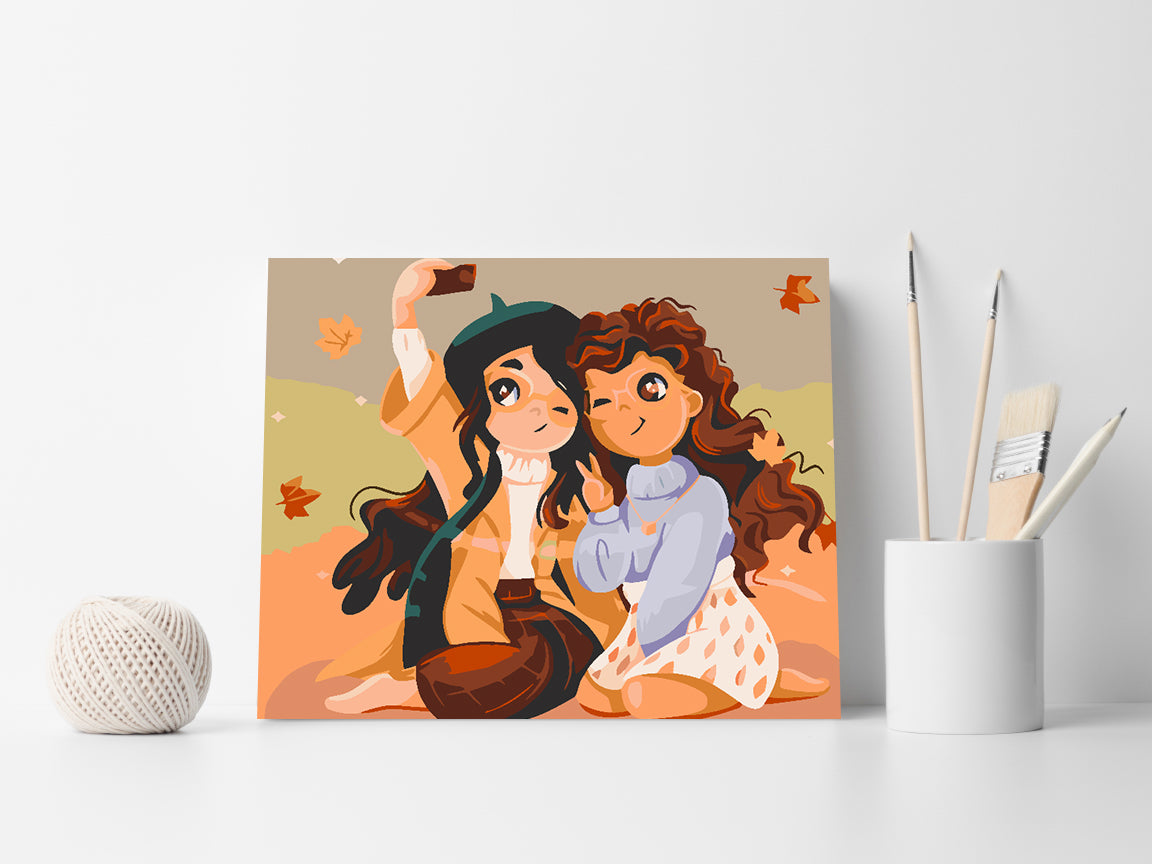 Pictura pe numere - Prietenie 4545