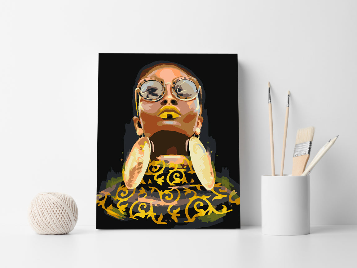 Peinture par numéros - Portrait de femme 4547