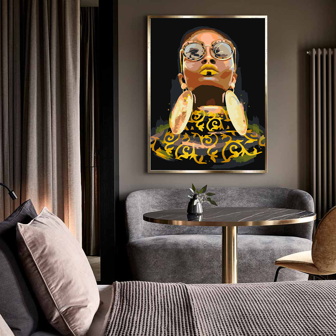 Peinture par numéros - Portrait de femme 4547