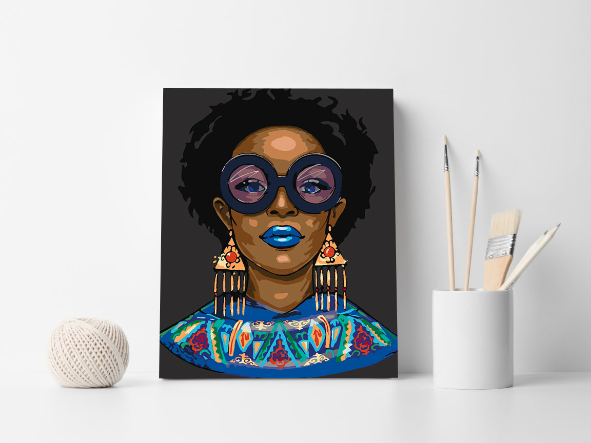 Peinture par numéros - Portrait de femme 4550