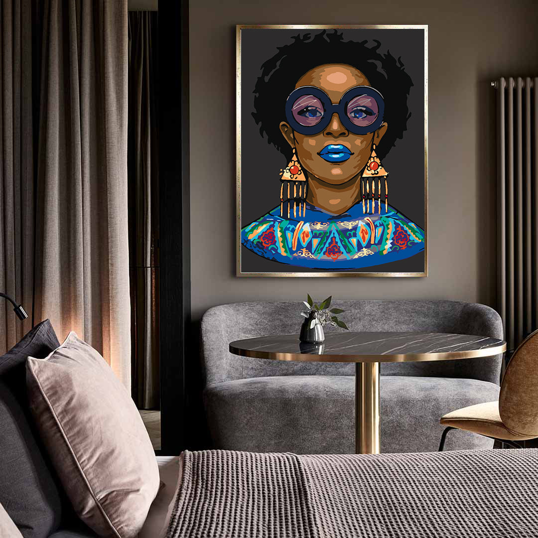 Peinture par numéros - Portrait de femme 4550