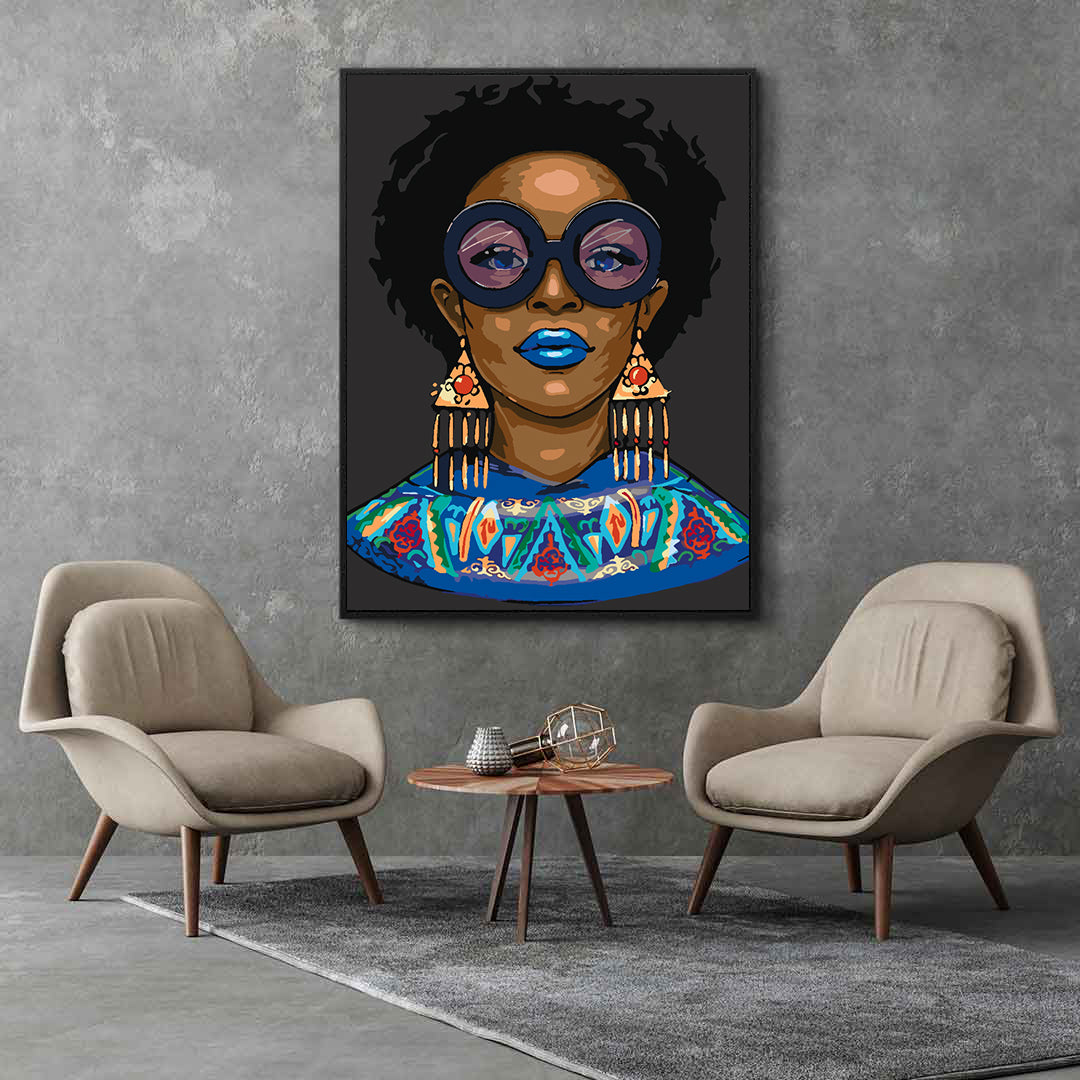 Peinture par numéros - Portrait de femme 4550