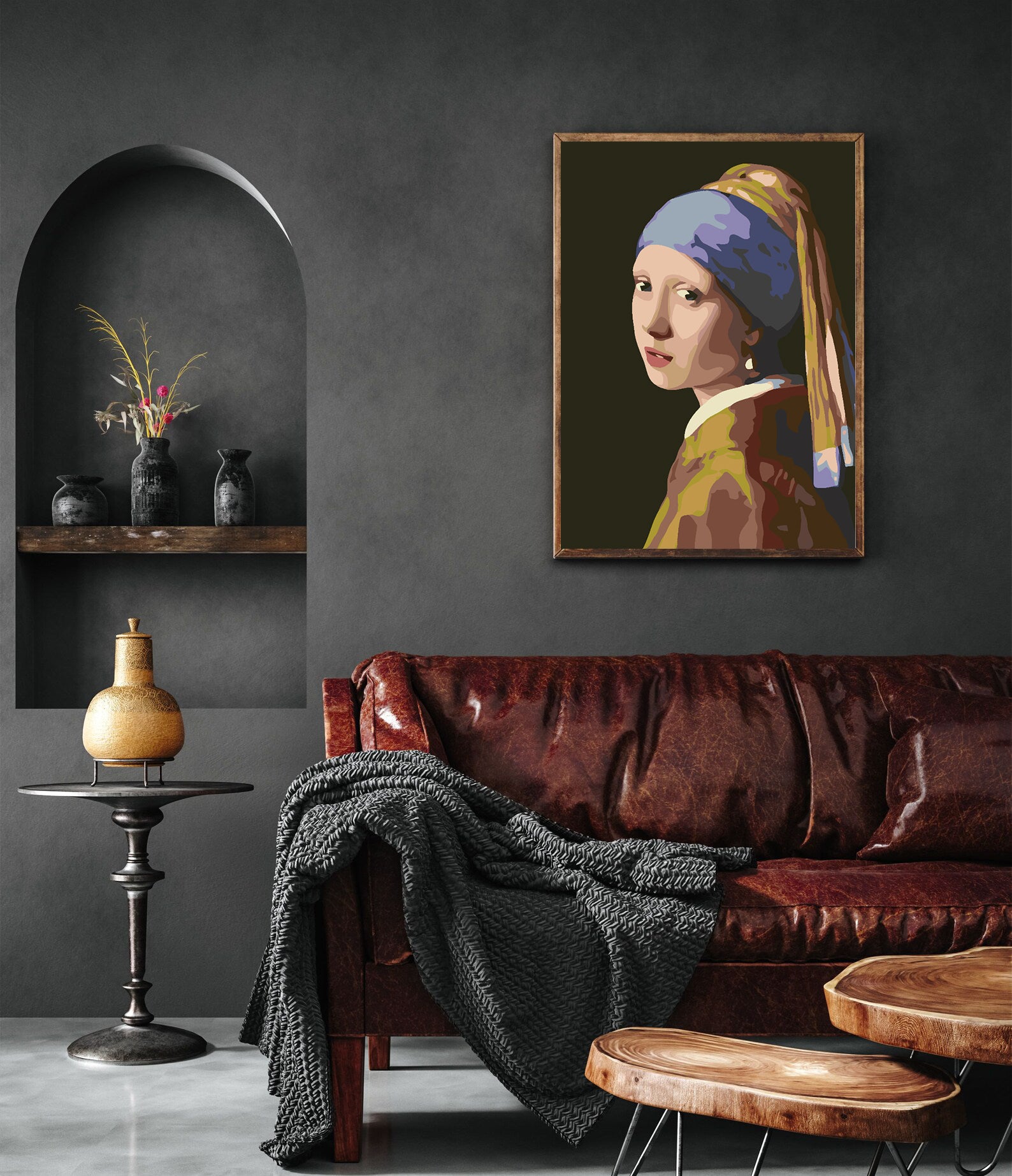 Pictura pe numere - Fată cu Turban 4552