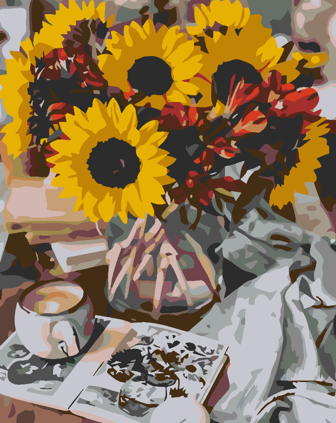 Peinture par numéros - Tournesol 4566