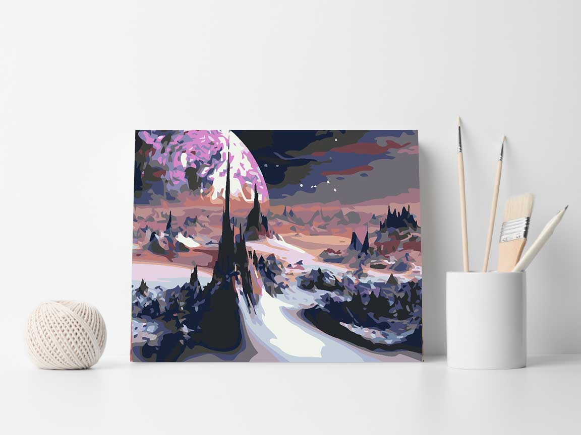 Promotie 40x50 - pictura pe numere - Cosmos 4567