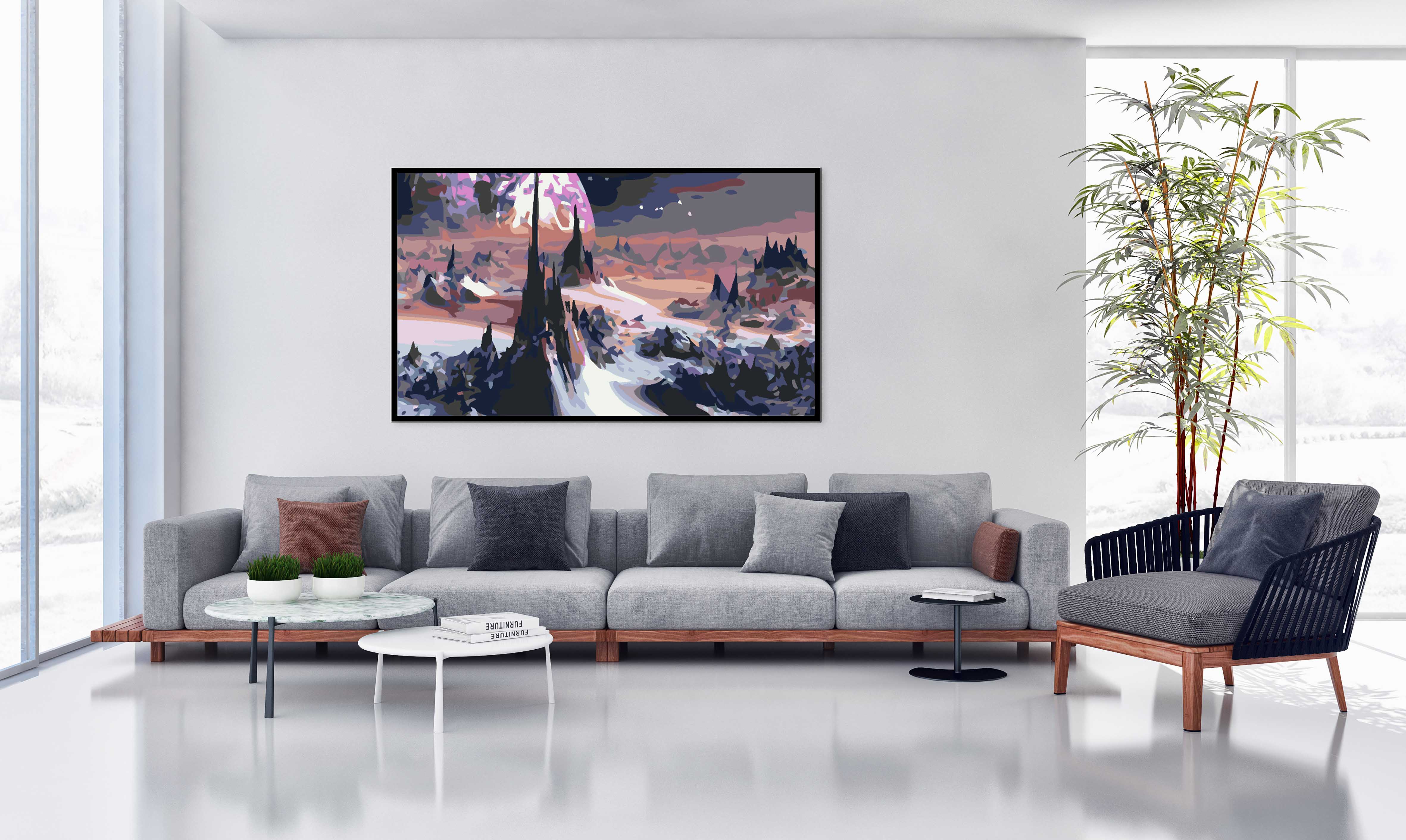 Promotie 40x50 - pictura pe numere - Cosmos 4567