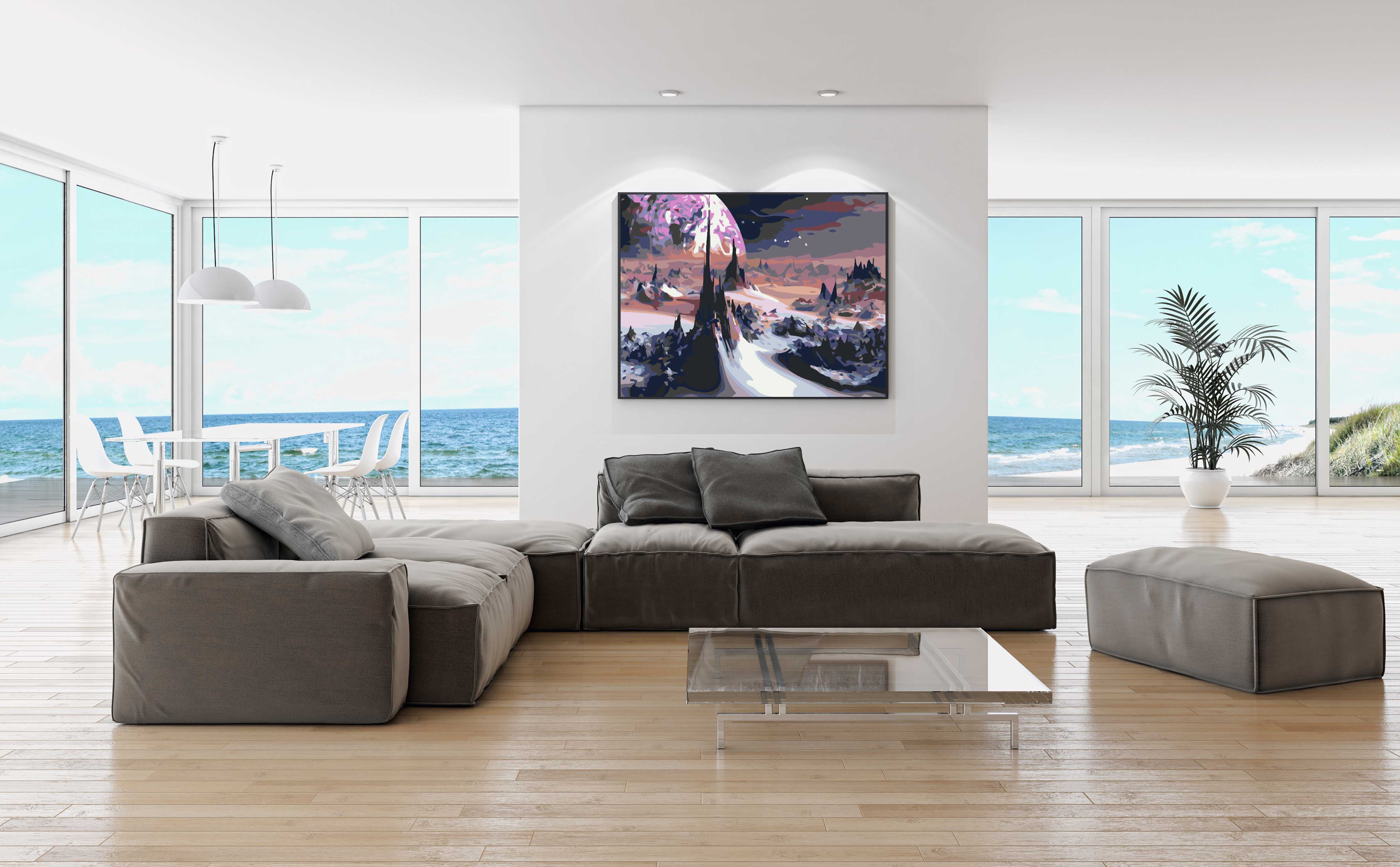 Promotie 40x50 - pictura pe numere - Cosmos 4567