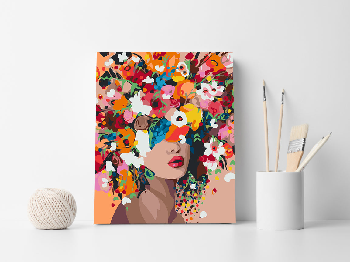 Pictura pe numere - Flower Head 4568