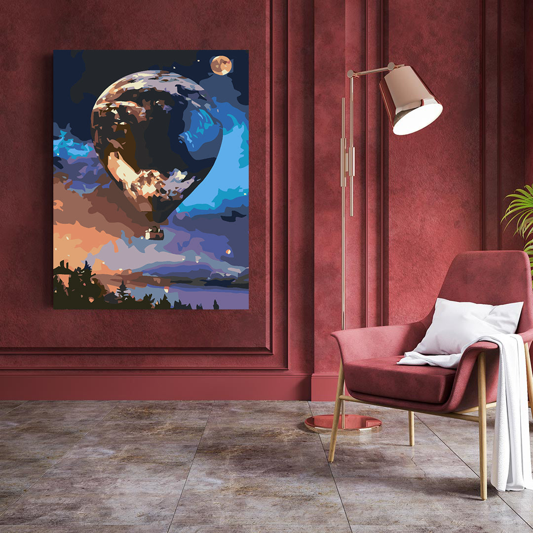 Peinture par numéros - Montgolfière 4570