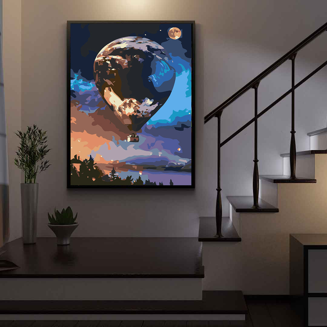 Peinture par numéros - Montgolfière 4570