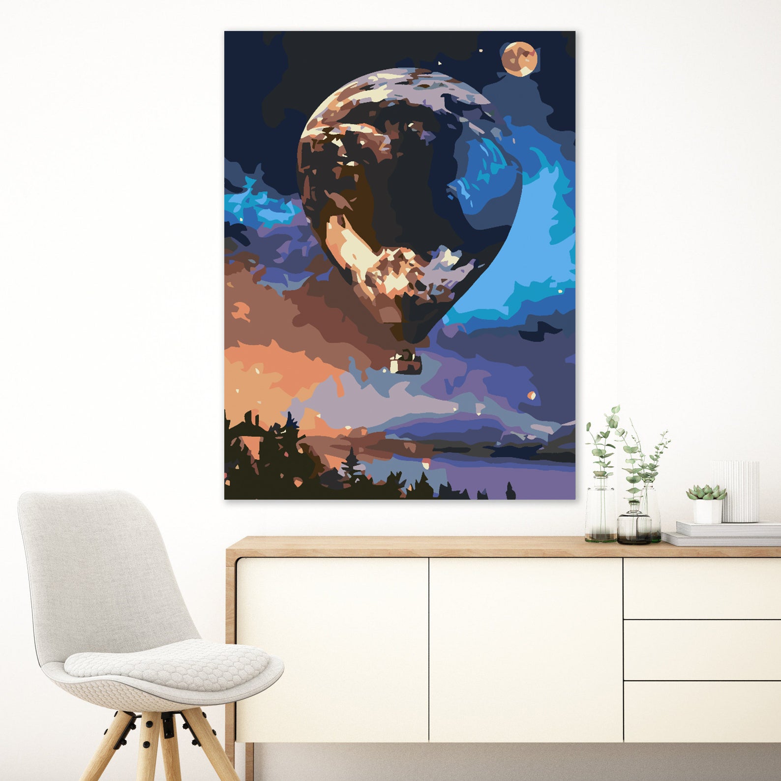 Peinture par numéros - Montgolfière 4570