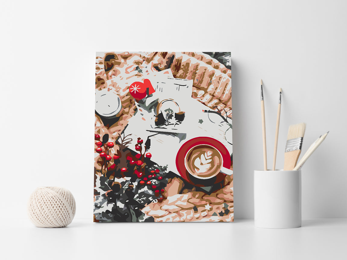 Pictura pe numere - Dulciuri de Crăciun 4572