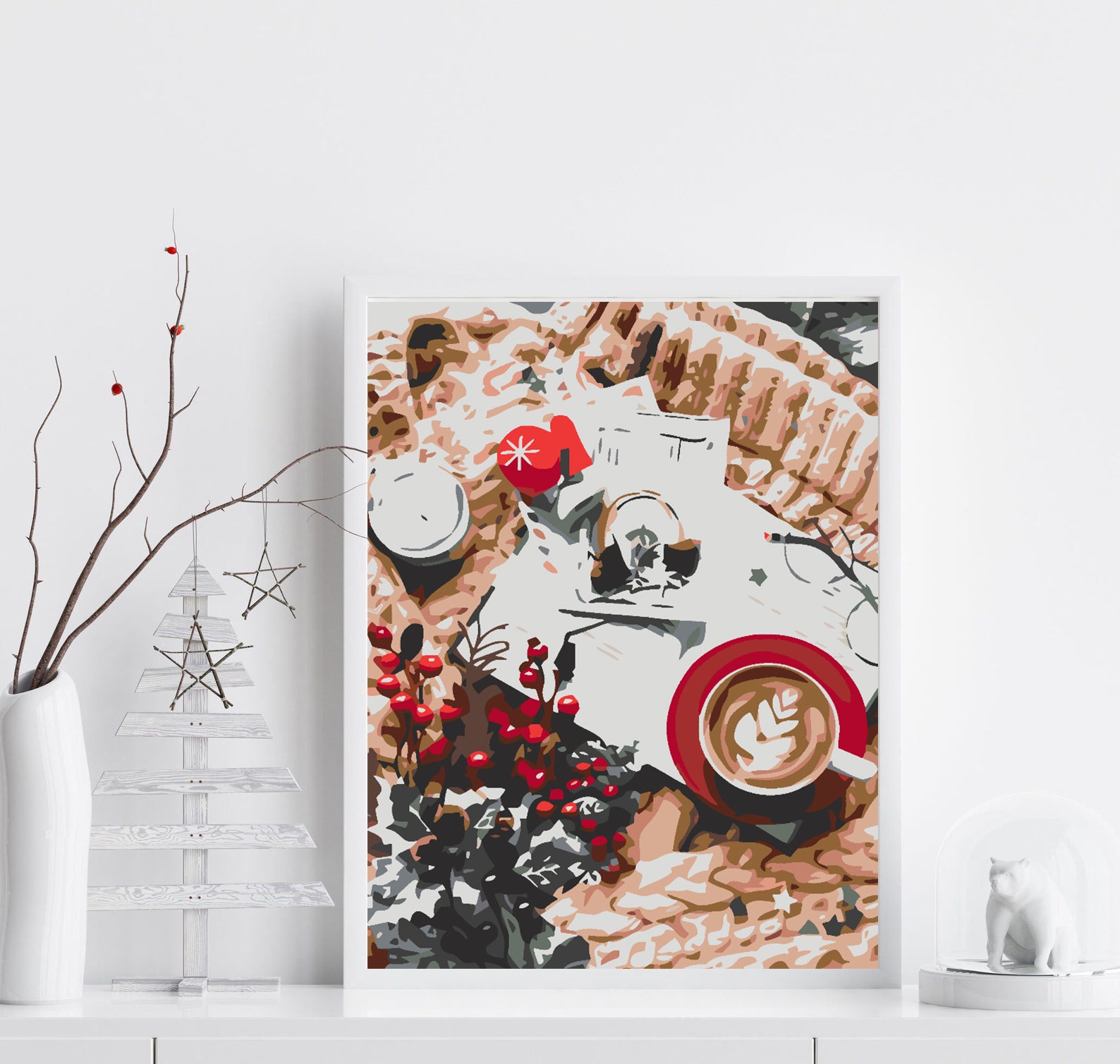 Pictura pe numere - Dulciuri de Crăciun 4572