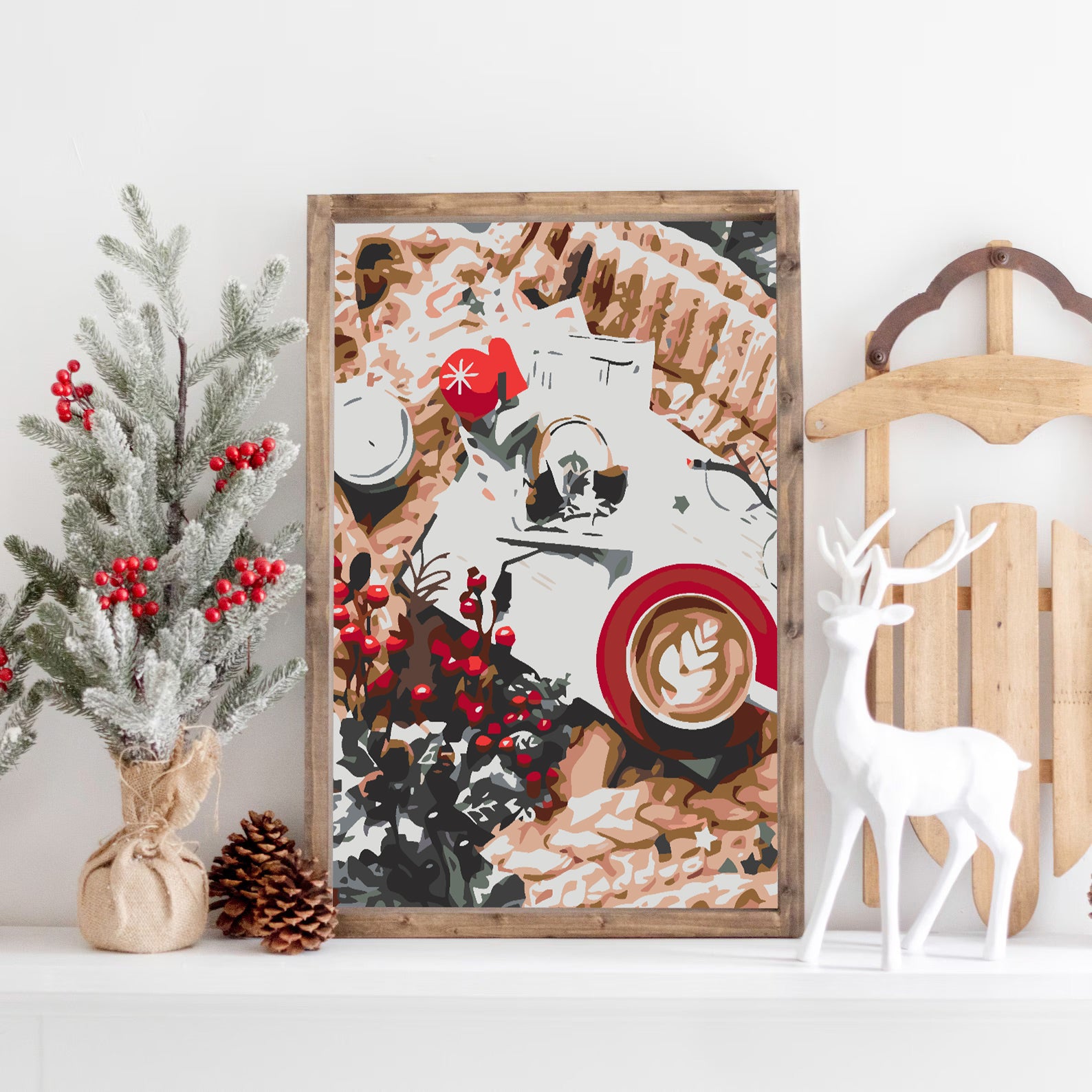 Pictura pe numere - Dulciuri de Crăciun 4572