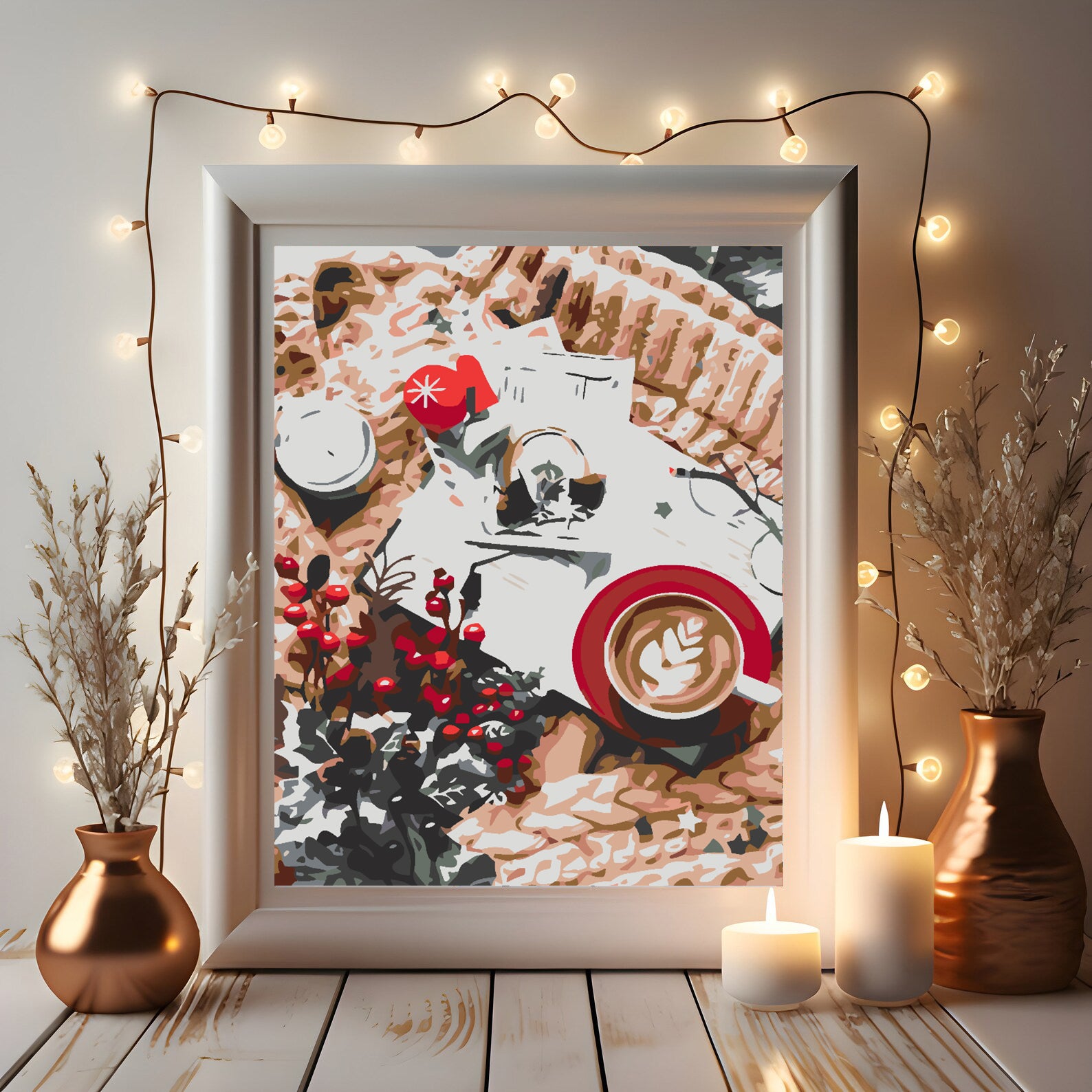 Pictura pe numere - Dulciuri de Crăciun 4572