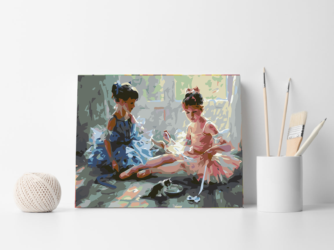 Peinture par numéros - Deux ballerines 4577