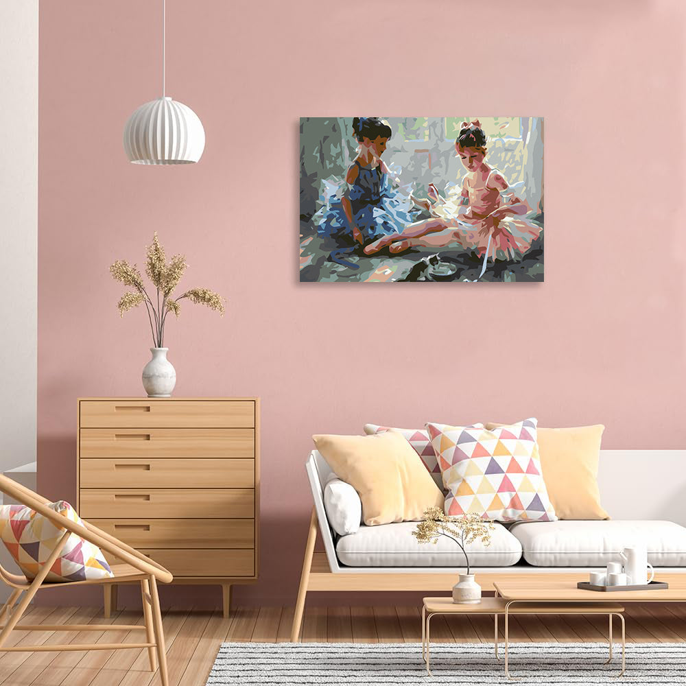 Peinture par numéros - Deux ballerines 4577