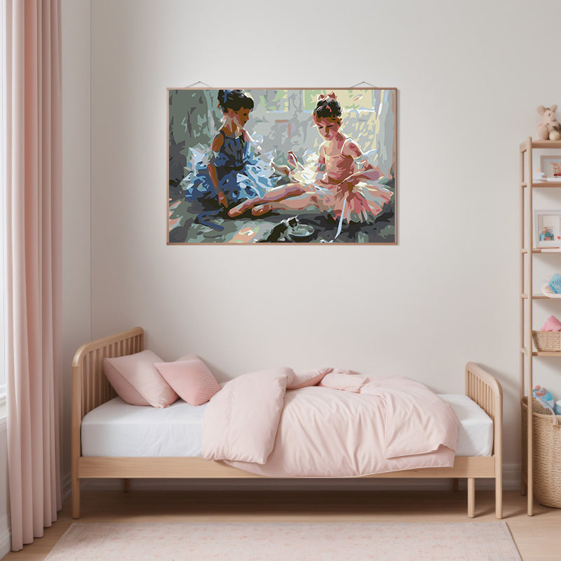 Peinture par numéros - Deux ballerines 4577