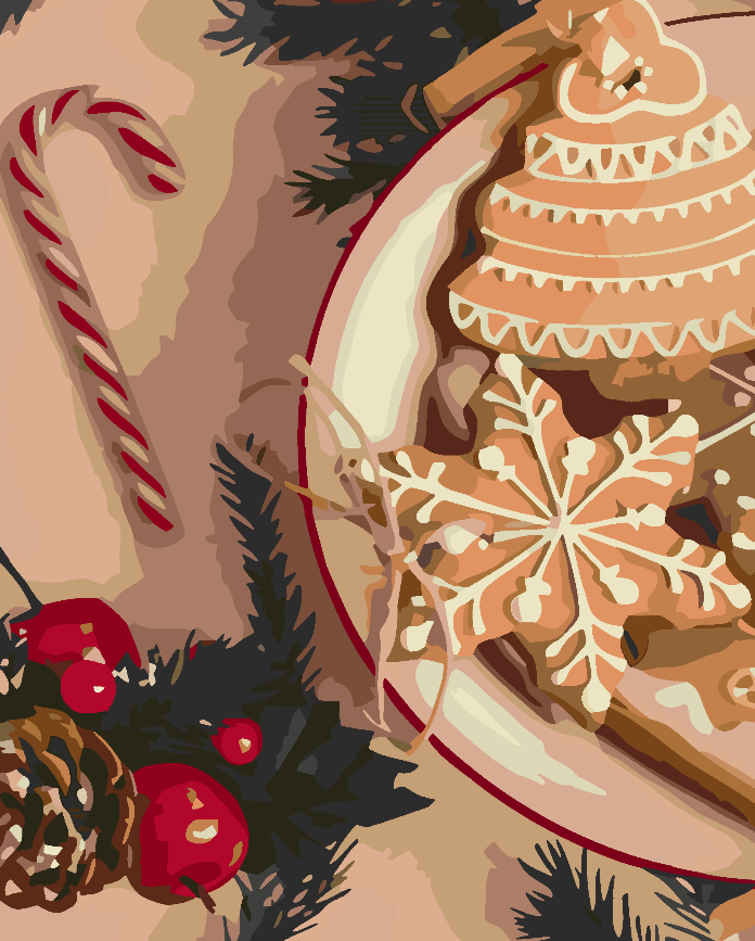 Peinture par numéros - Douceurs de Noël 4585