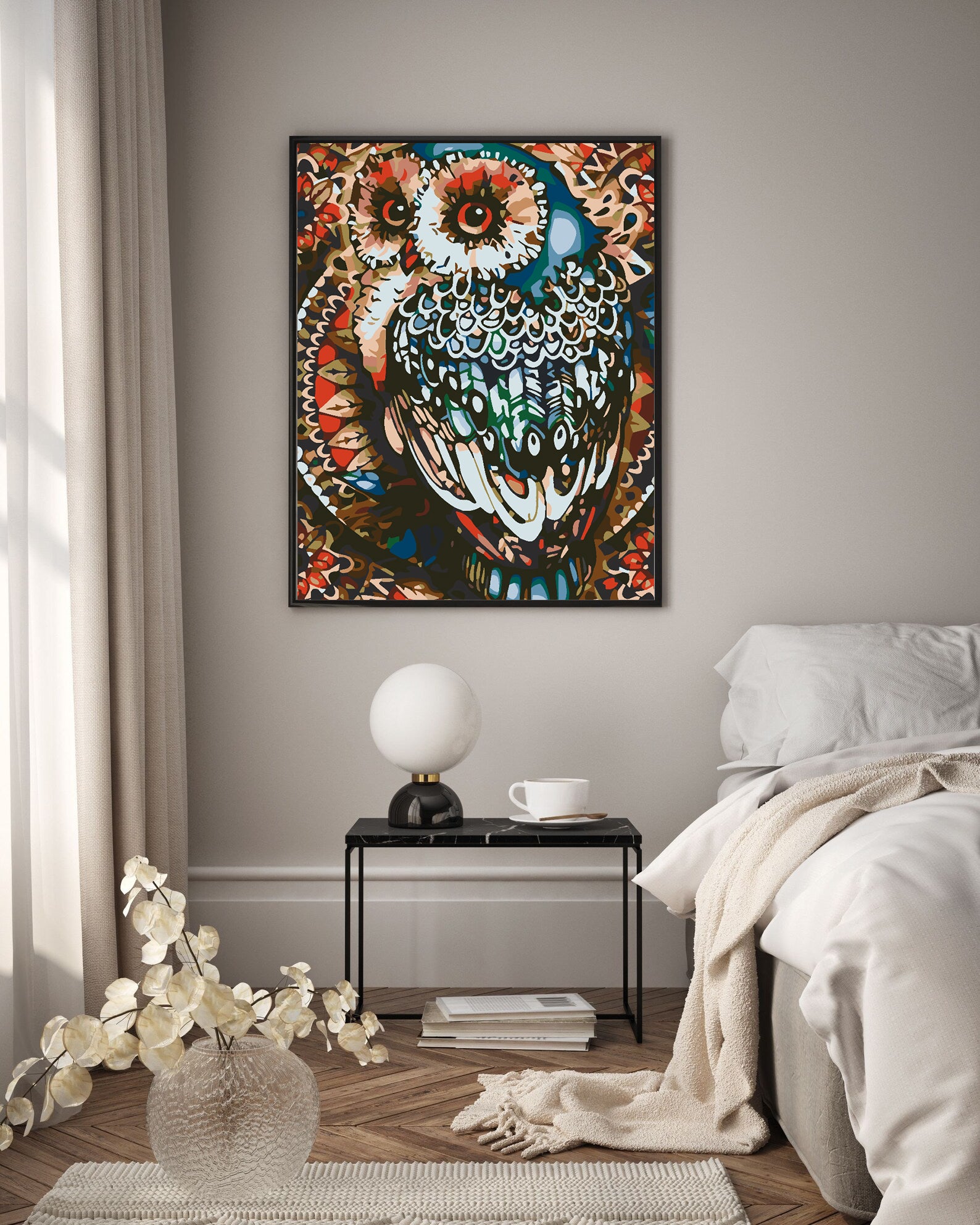 Pictura pe numere - Bufniță 4587