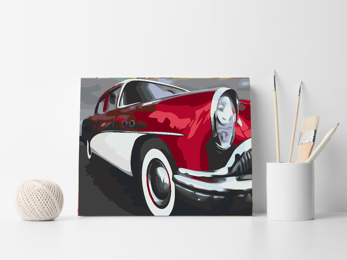 Pictura pe numere - Mașină Retro 4588