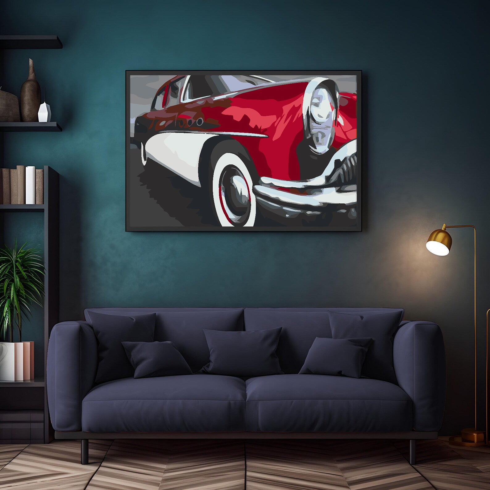 Pictura pe numere - Mașină Retro 4588