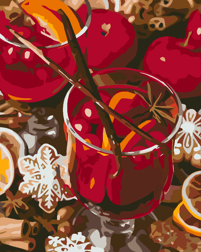 Pictura pe numere - Băuturi de Iarnă 4595