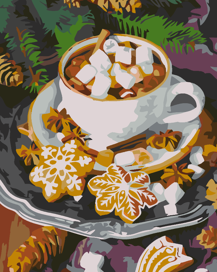 Peinture par numéros - Douceurs de Noël 4598