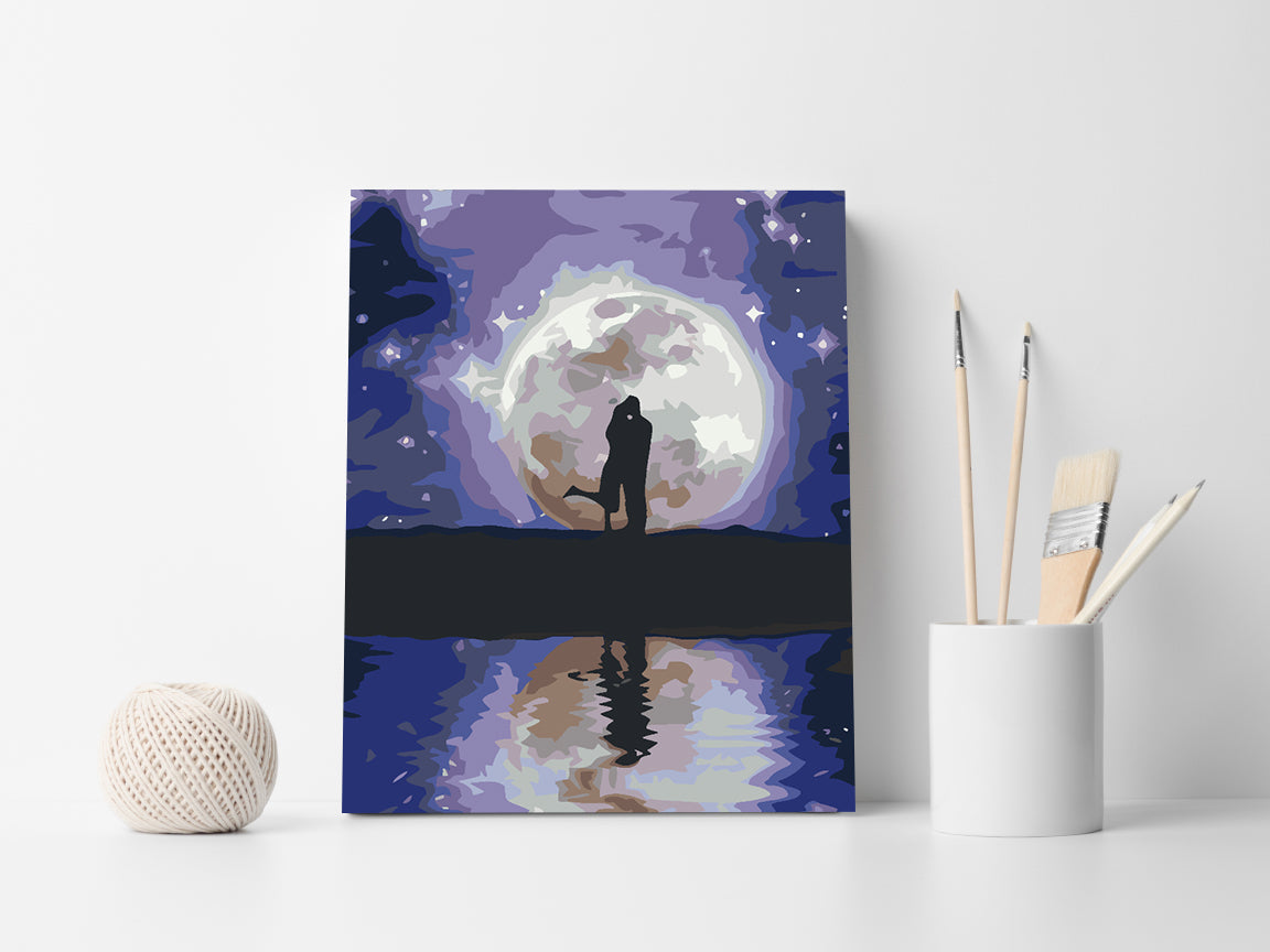 Peinture par numéros - L'amour à la lune 4601