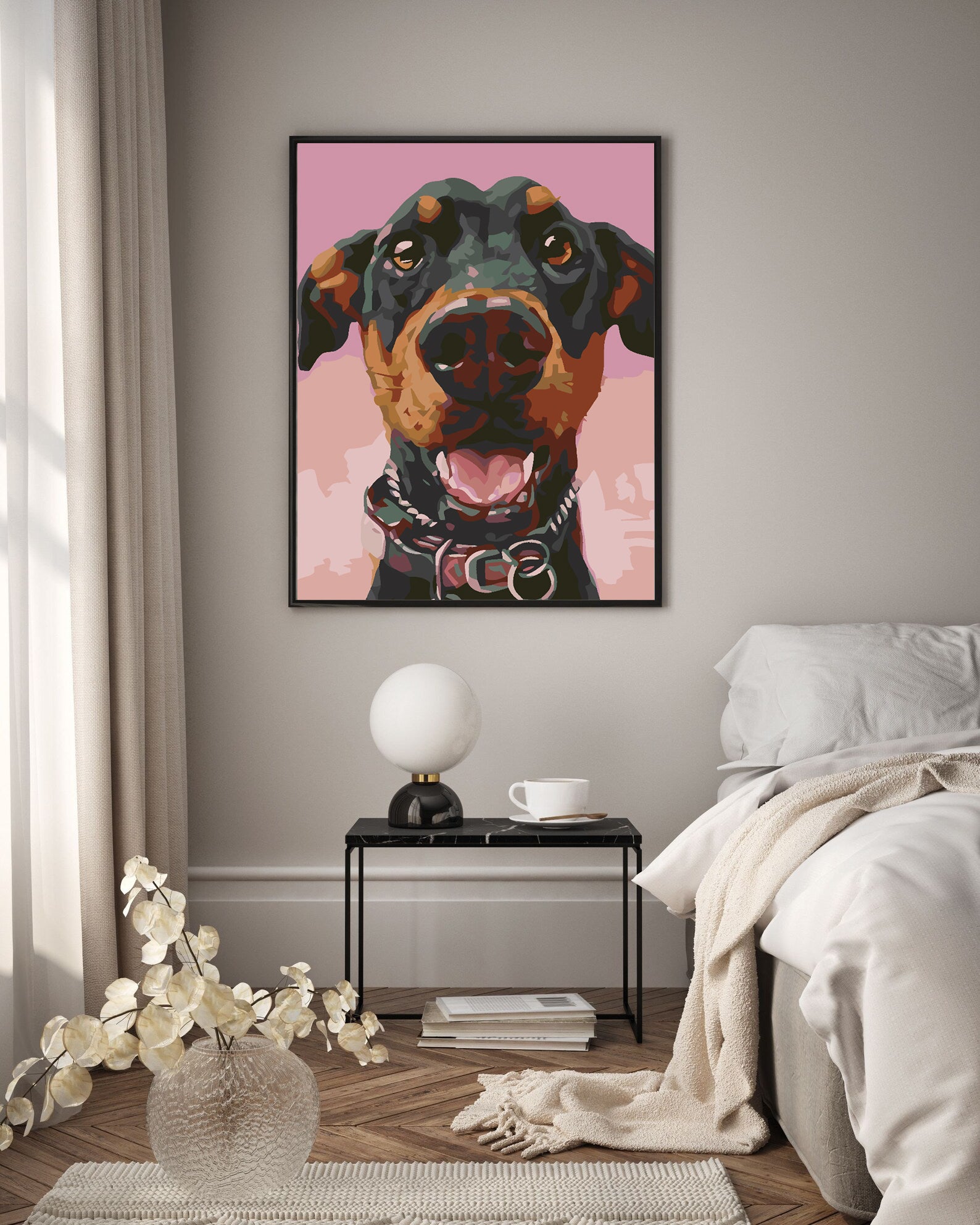 Pictura pe numere - Câine Portret 4604