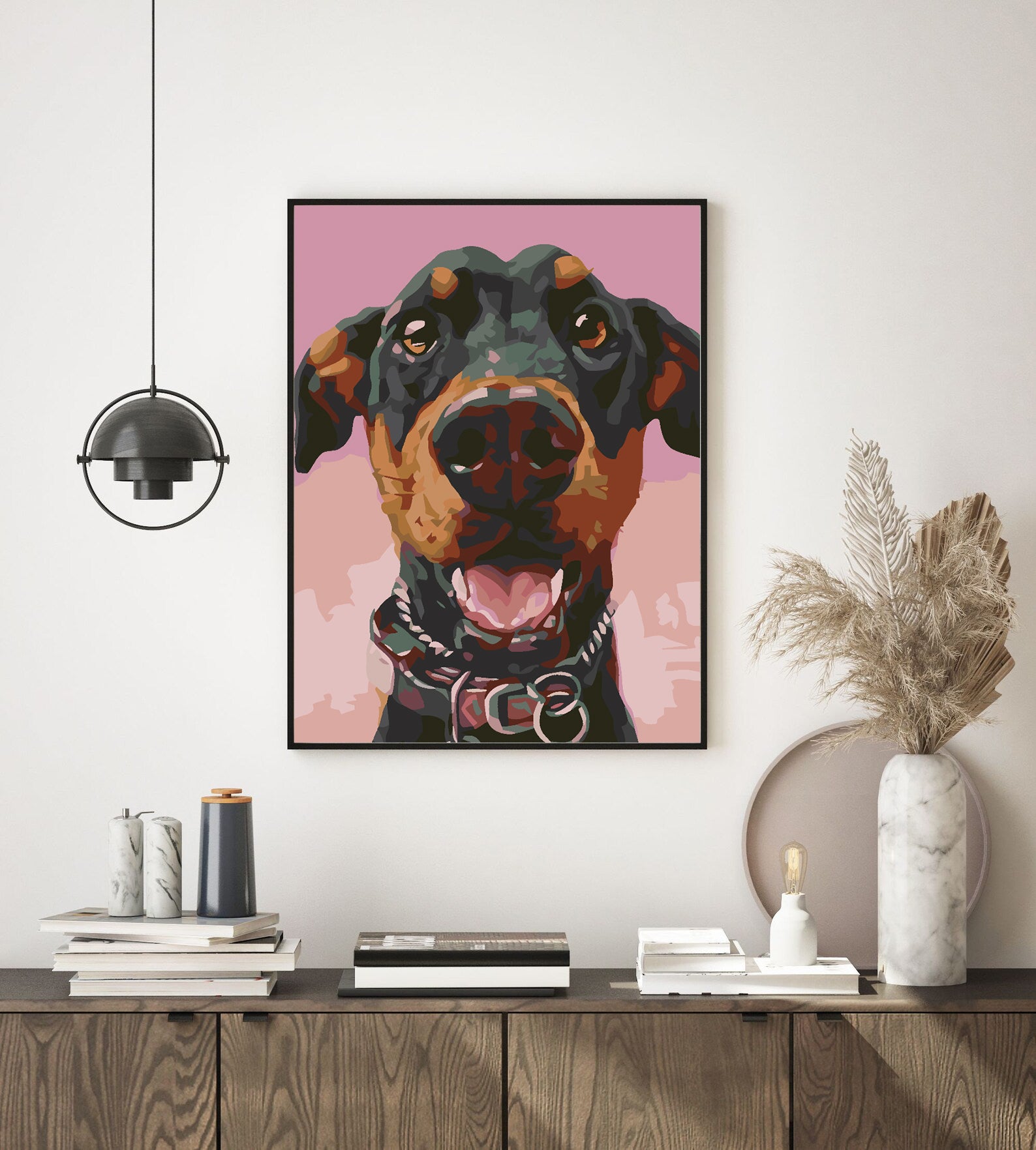 Pictura pe numere - Câine Portret 4604