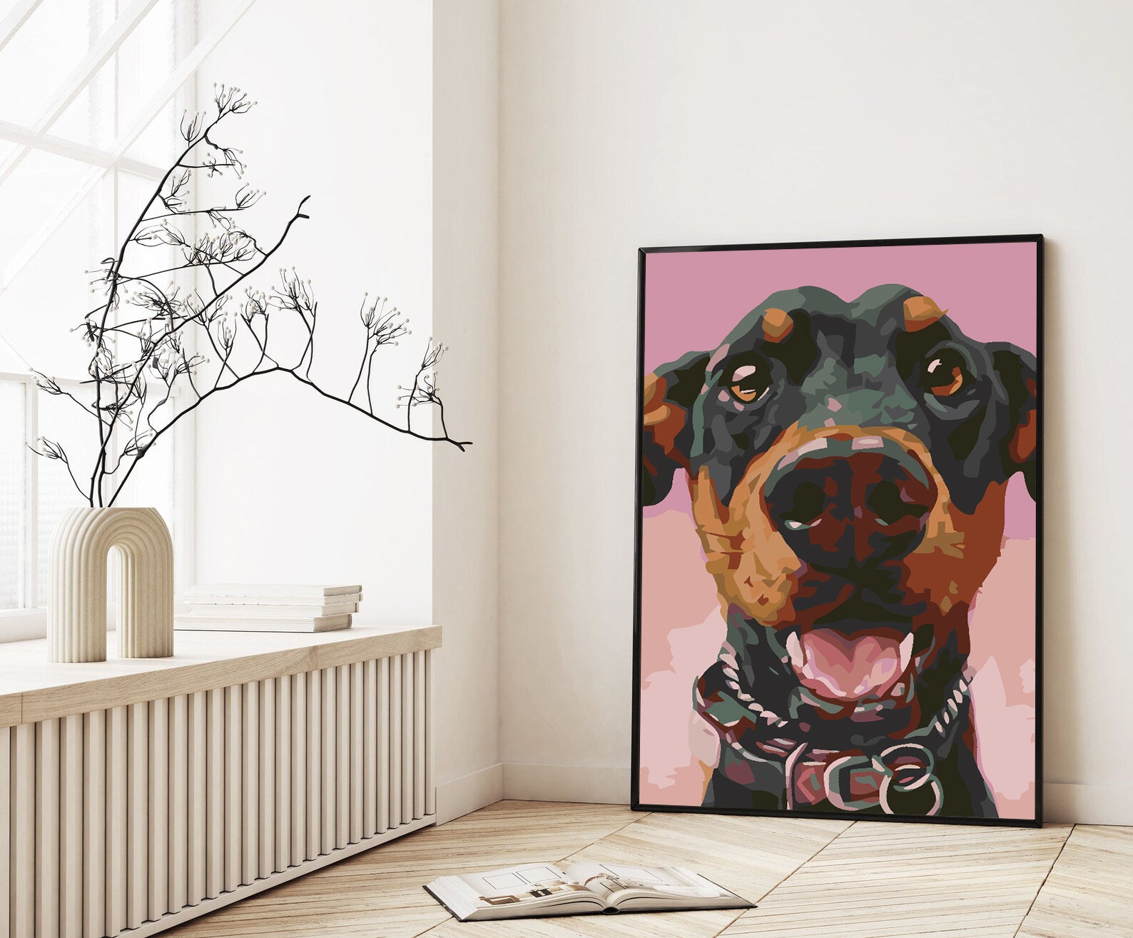 Pictura pe numere - Câine Portret 4604