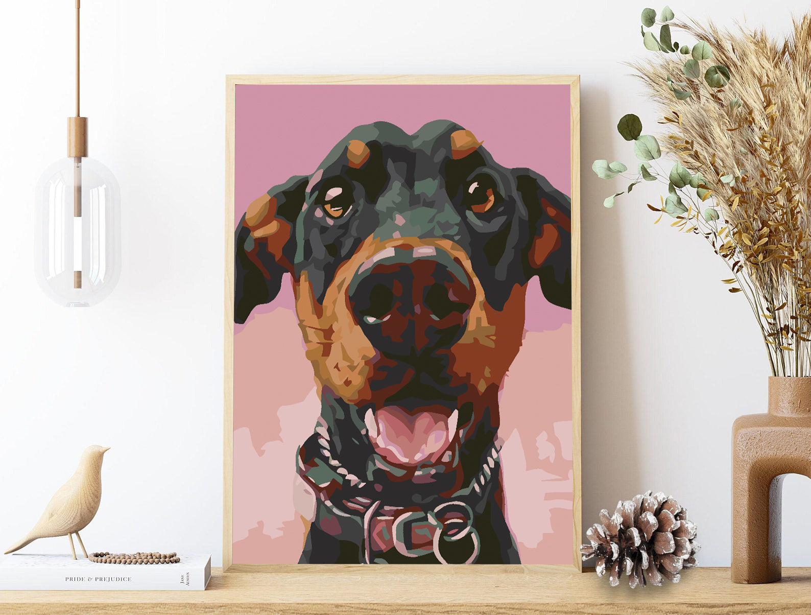 Pictura pe numere - Câine Portret 4604