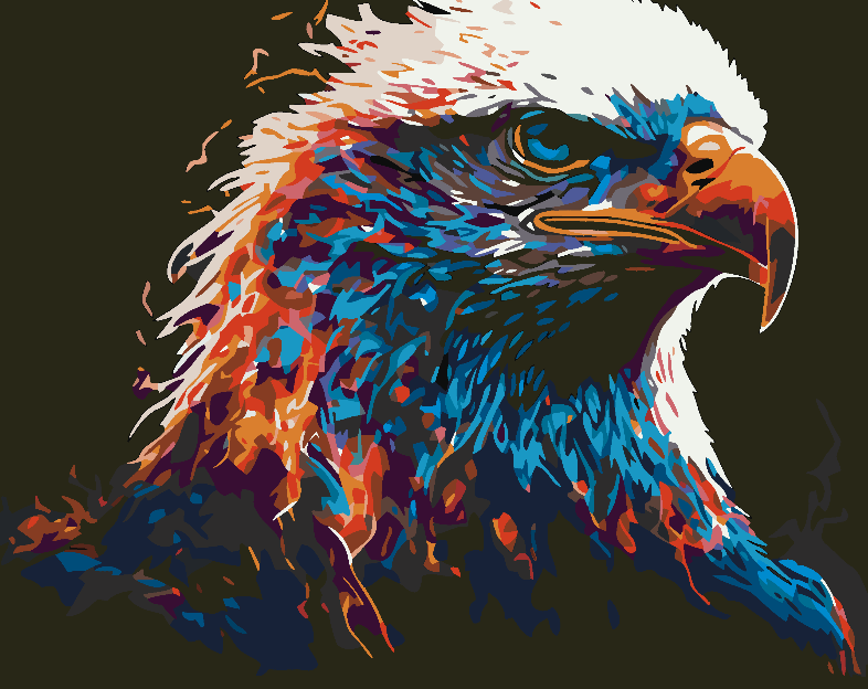 Pictura pe numere - Vulture Portret 4611