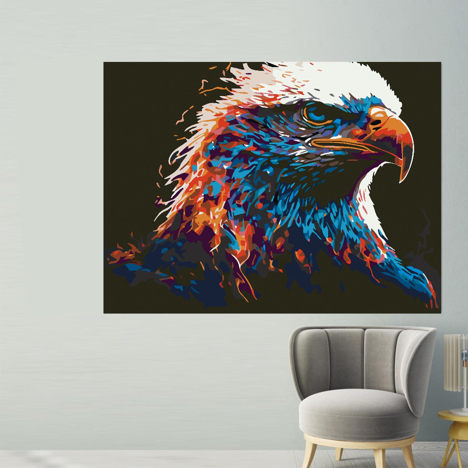 Pictura pe numere - Vulture Portret 4611
