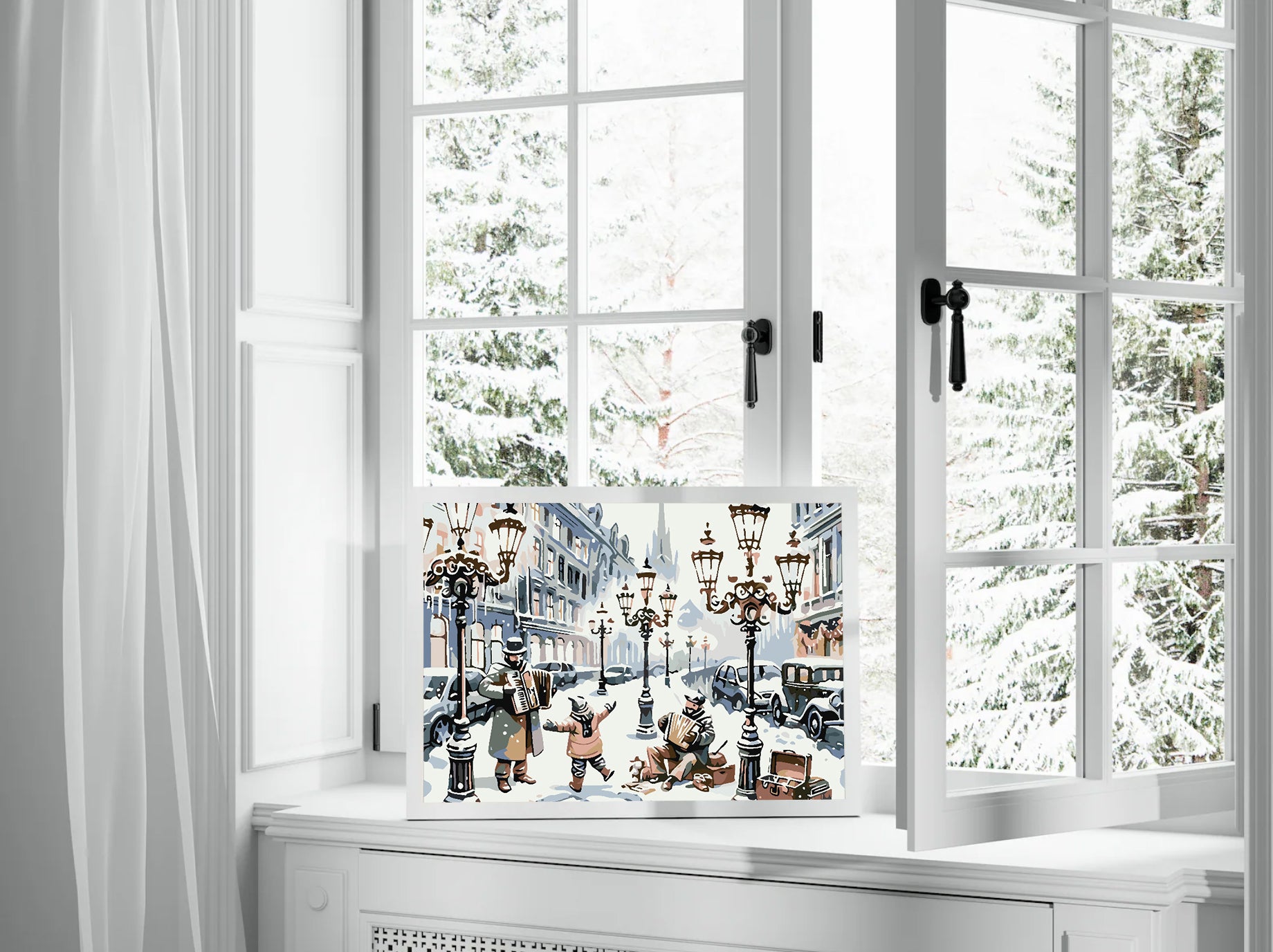 Pictura pe numere - Patinaj Iarna 4622