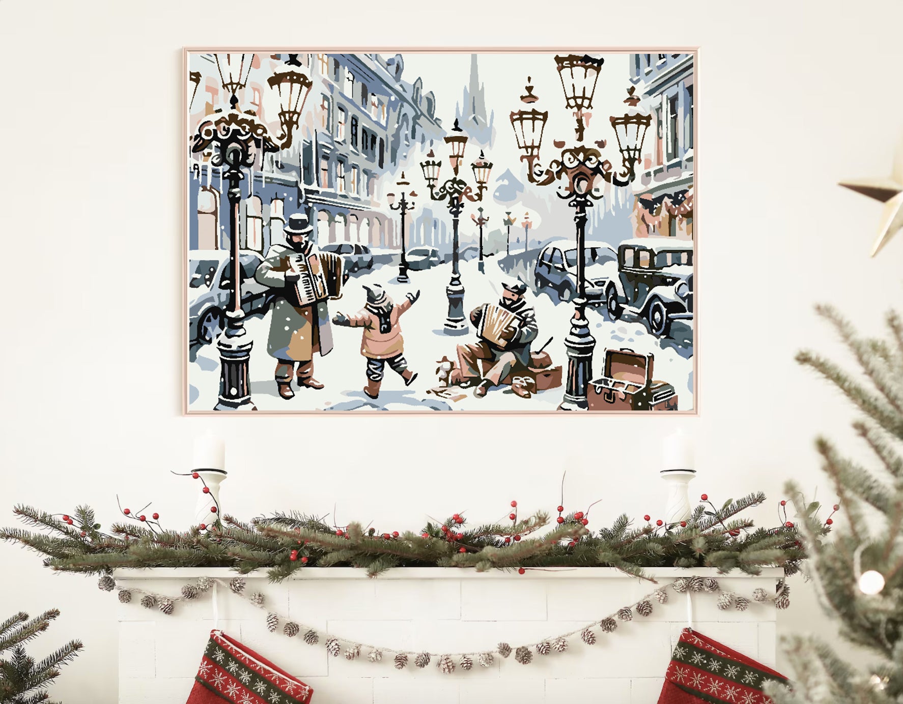 Pictura pe numere - Patinaj Iarna 4622