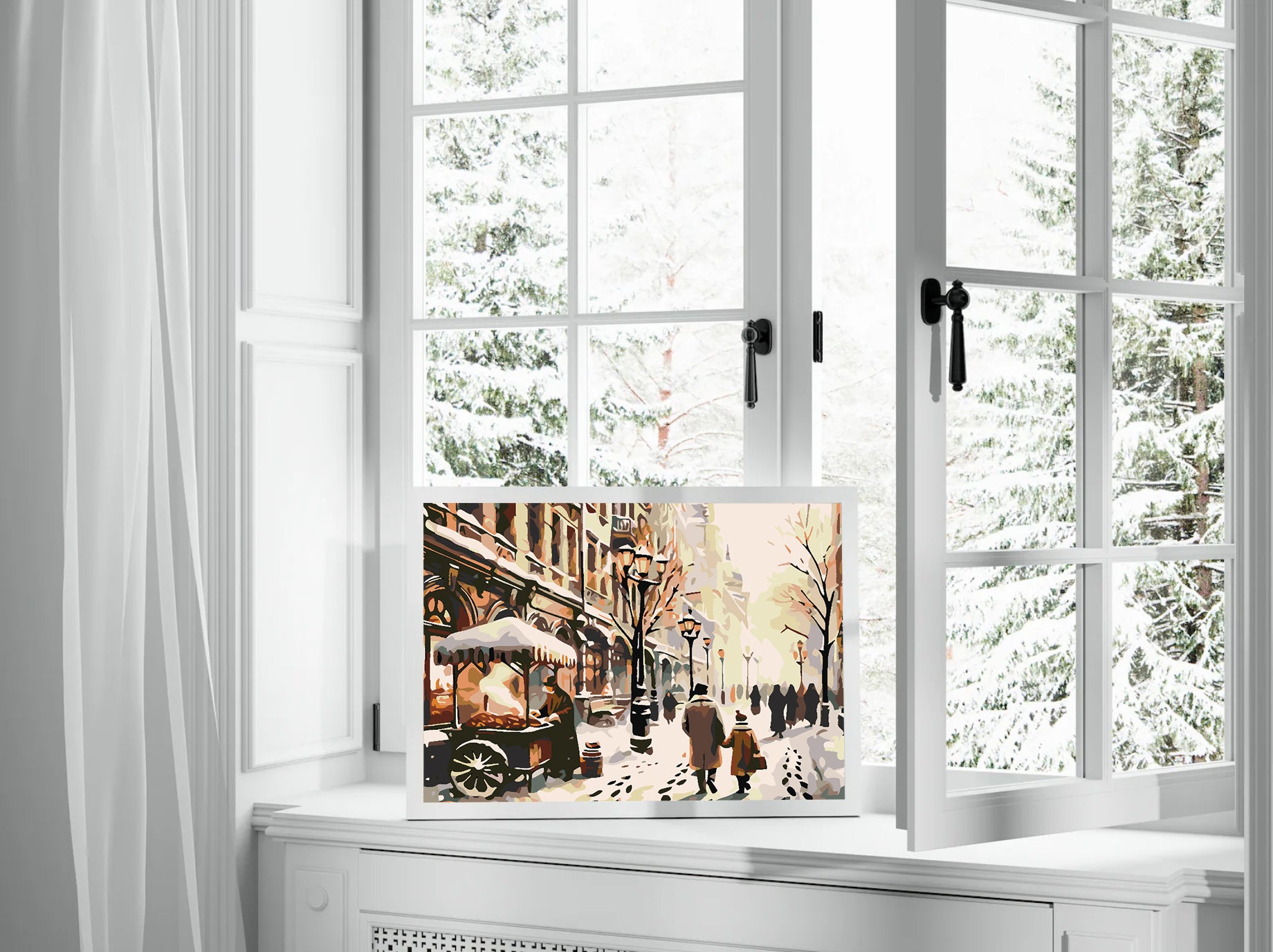 Pictura pe numere - Iarna în Oraș 4624