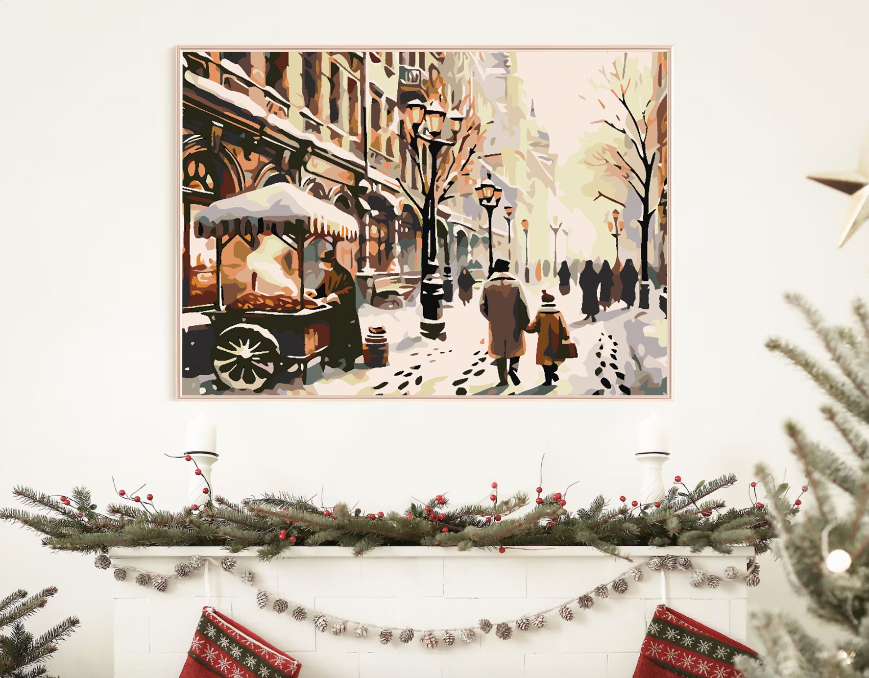 Pictura pe numere - Iarna în Oraș 4624