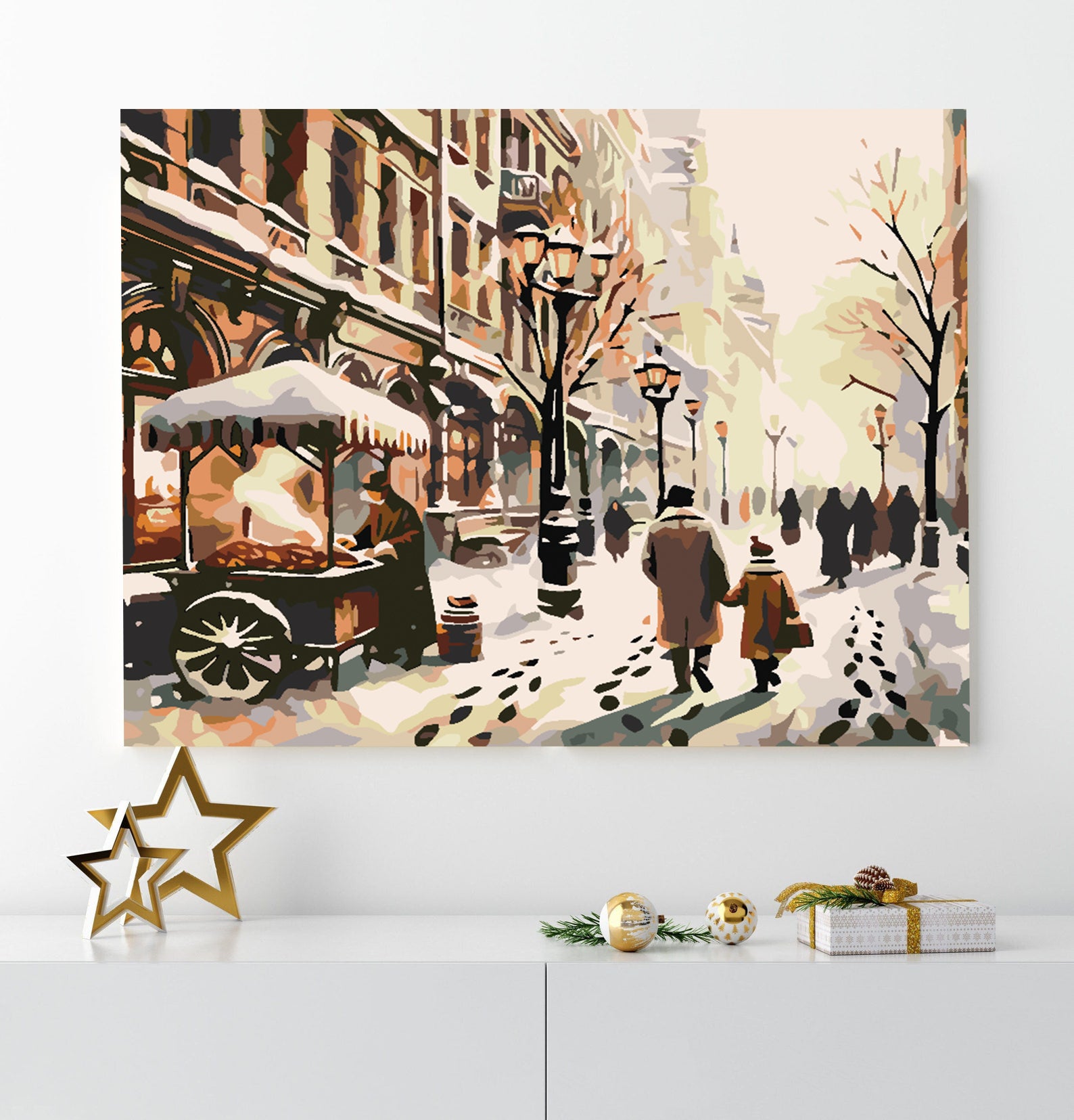 Pictura pe numere - Iarna în Oraș 4624