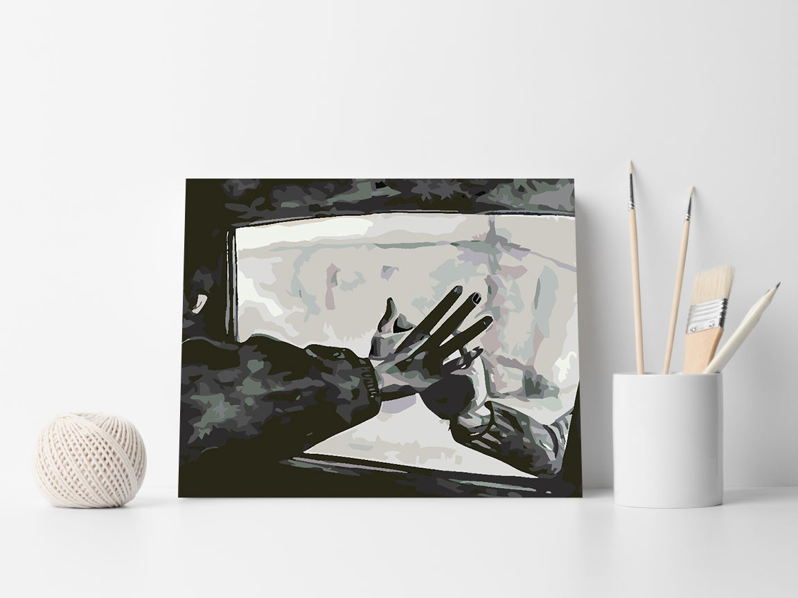 Peinture par numéros - Love Black and White 4626