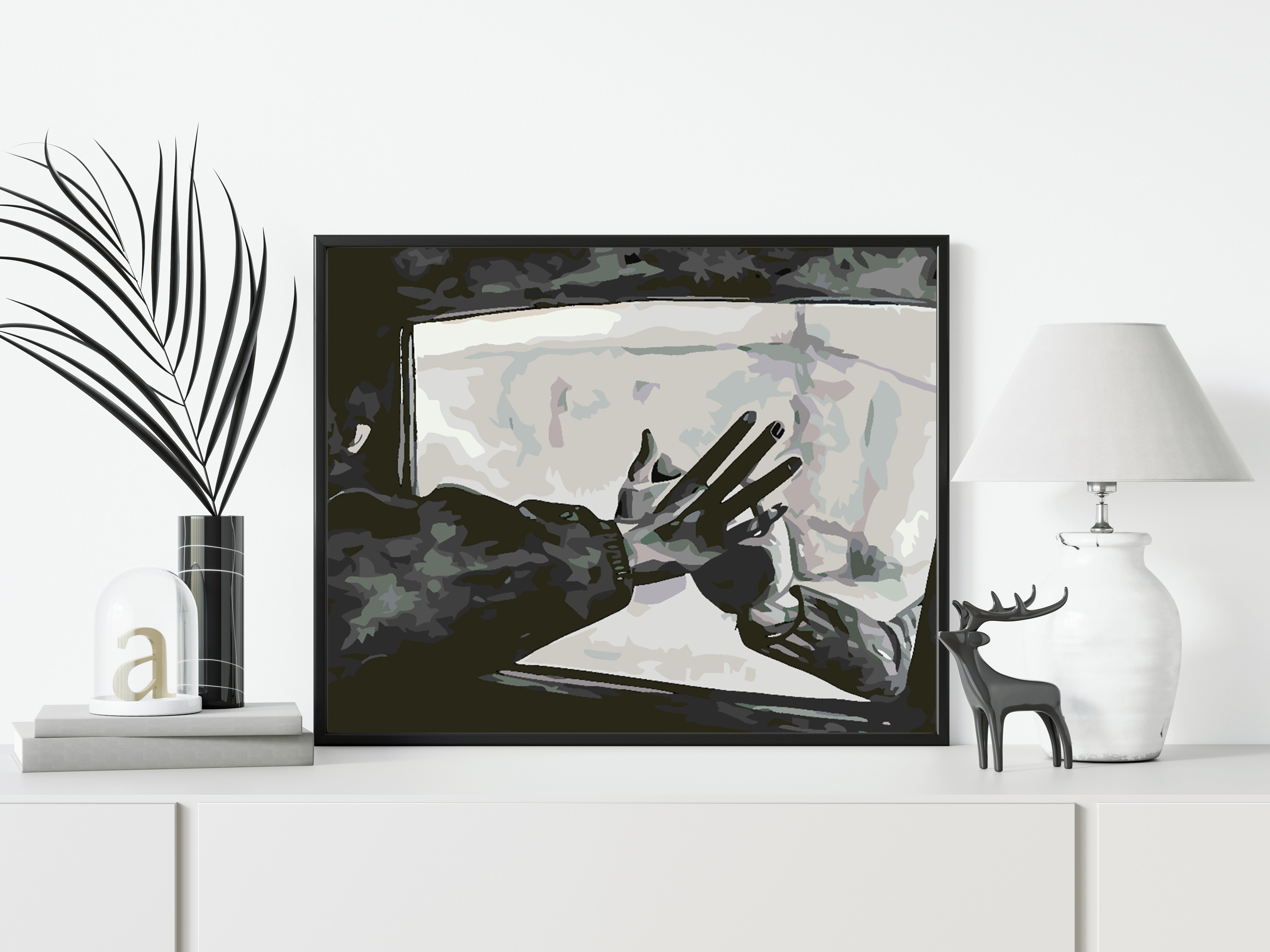 Peinture par numéros - Love Black and White 4626