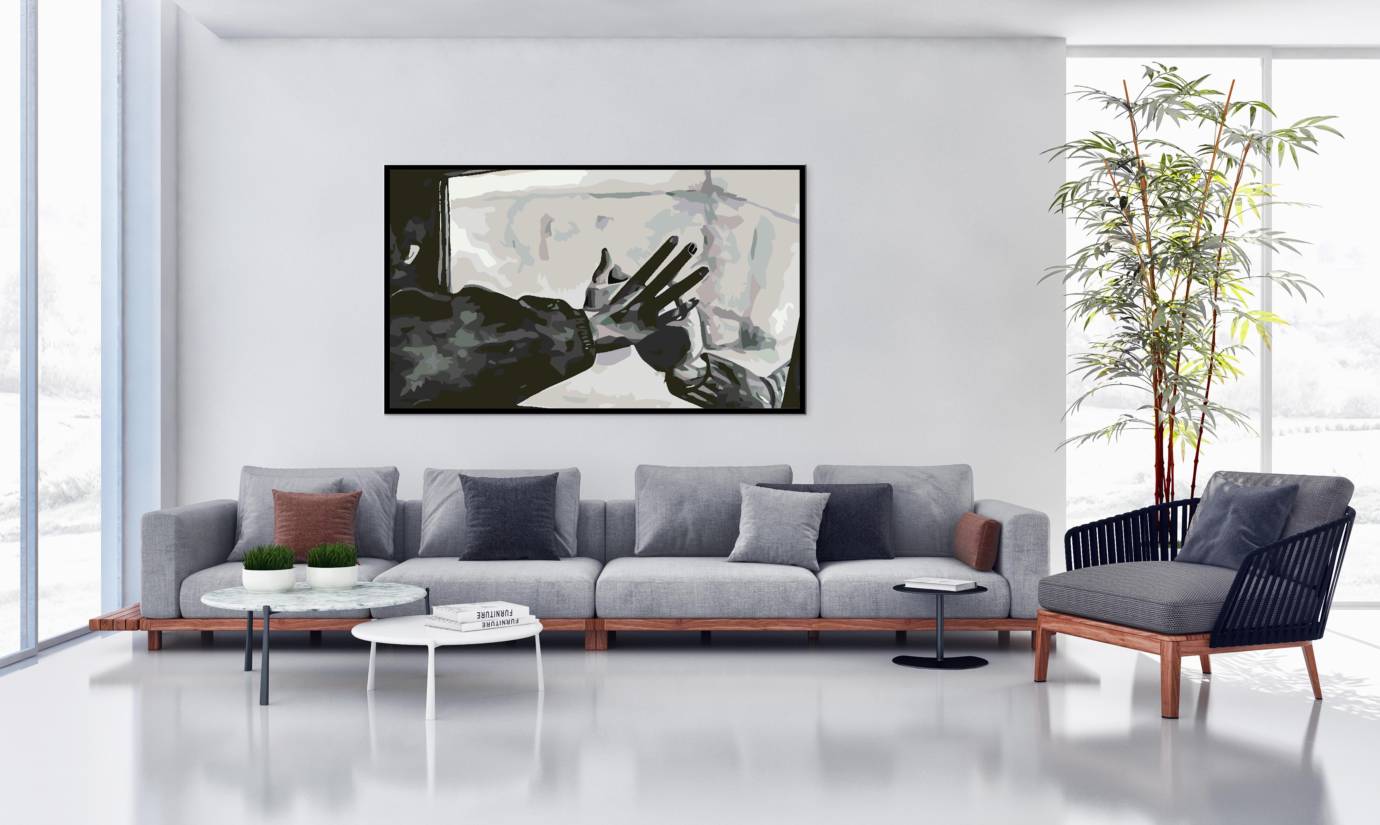 Peinture par numéros - Love Black and White 4626